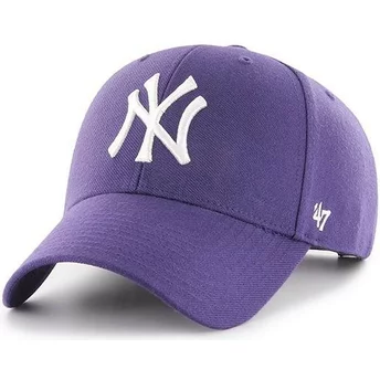 Cappellino visiera curva viola snapback di New York Yankees MLB MVP di 47 Brand