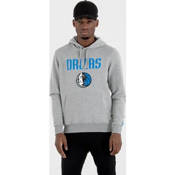 Felpa con cappuccio grigia Pullover Hoody di Dallas Mavericks NBA di New Era