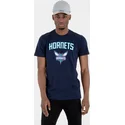 magliette-manica-corta-blu-marino-de-dei-charlotte-hornets-nba-di-new-era