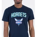 magliette-manica-corta-blu-marino-de-dei-charlotte-hornets-nba-di-new-era