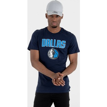 Maglietta maniche corte blu marino di Dallas Mavericks NBA di New Era