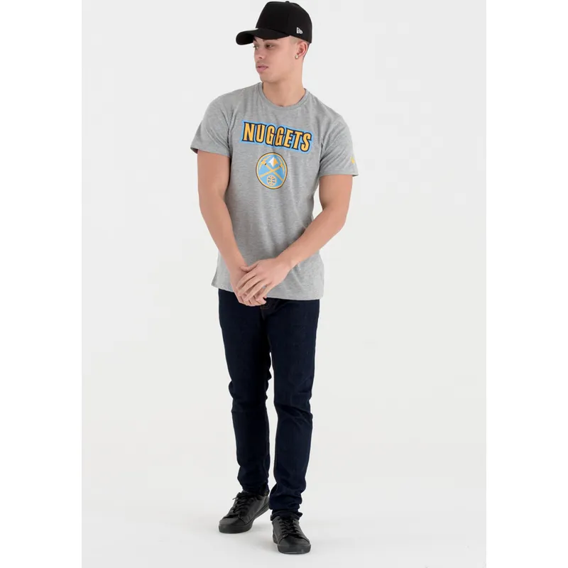 magliette-manica-corta-grigio-de-dei-denver-nuggets-nba-di-new-era