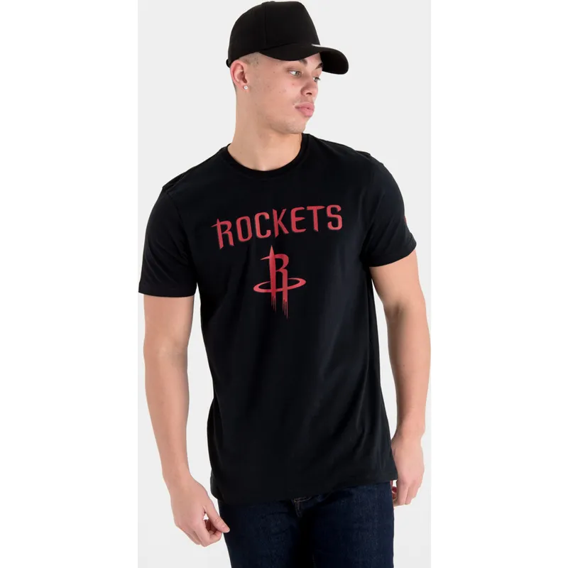 magliette-manica-corta-nero-de-dei-houston-rockets-nba-di-new-era