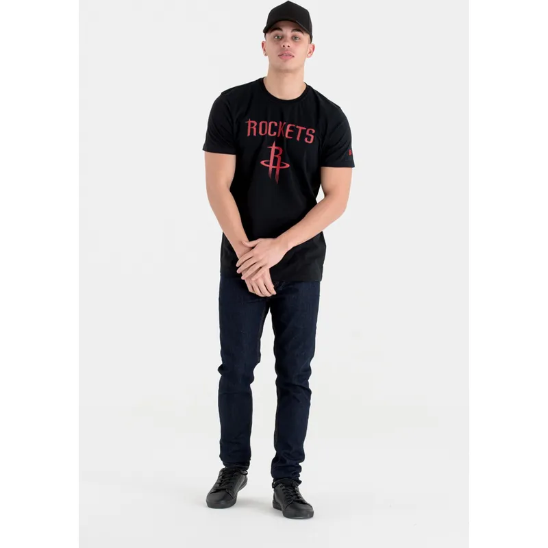 magliette-manica-corta-nero-de-dei-houston-rockets-nba-di-new-era