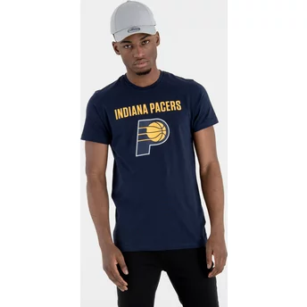 Maglietta maniche corte blu marino di Indiana Pacers NBA di New Era