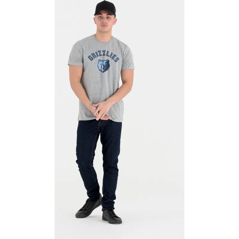 magliette-manica-corta-grigio-de-dei-memphis-grizzlies-nba-di-new-era
