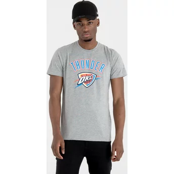 Maglietta maniche corte grigia di Oklahoma City Thunder NBA di New Era
