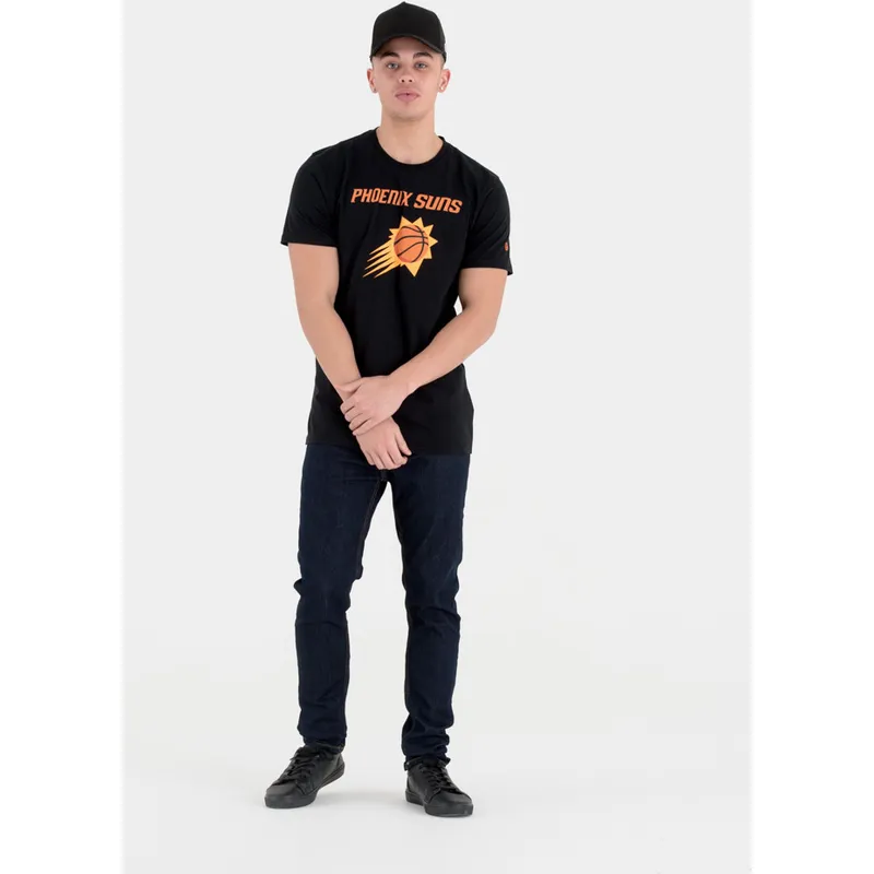 magliette-manica-corta-nero-de-dei-phoenix-suns-nba-di-new-era