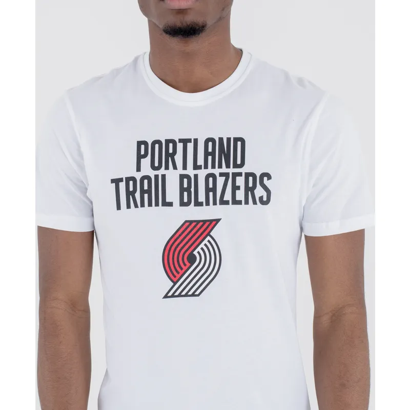 magliette-manica-corta-bianco-de-dei-portland-trail-blazers-nba-di-new-era