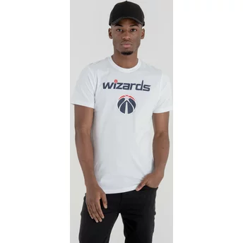 Maglietta maniche corte bianca di Washington Wizards NBA di New Era