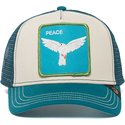 cappellino-trucker-blu-e-bianco-colomba-peace-keeper-di-goorin-bros