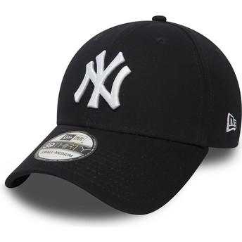 Cappellino visiera curva blu marino aderente 39THIRTY Classic di New York Yankees MLB di New Era