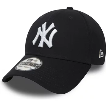 Cappellino visiera curva blu marino aderente 39THIRTY Classic di New York Yankees MLB di New Era