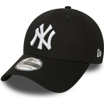 Cappellino visiera curva nero aderente 39THIRTY Classic di New York Yankees MLB di New Era