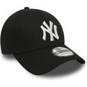 cappellino-visiera-curva-nero-aderente-39thirty-classic-di-new-york-yankees-mlb-di-new-era