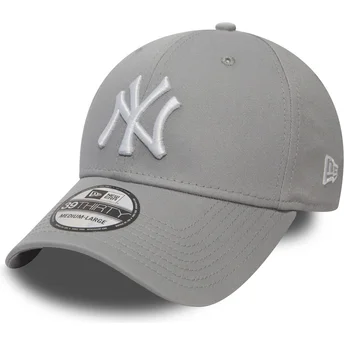 Cappellino curvo grigio regolabile 39THIRTY Classic dei New York Yankees MLB di New Era