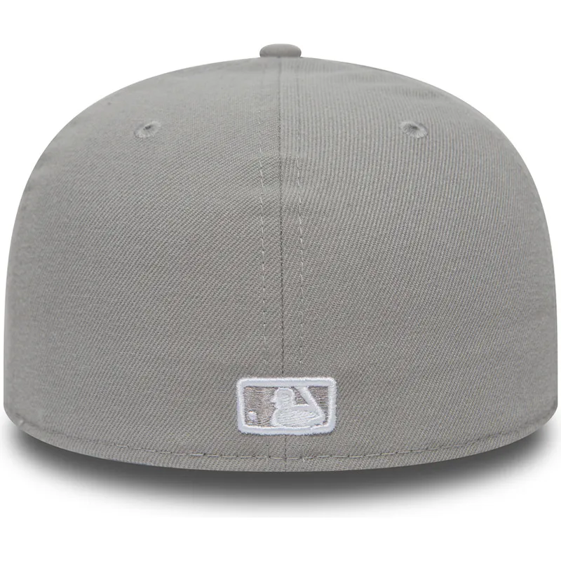 cappello-piatto-grigio-regolabile-59fifty-essential-dei-los-angeles-dodgers-mlb-di-new-era