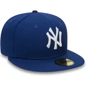 berretto-piatto-blu-regolabile-59fifty-essential-dei-new-york-yankees-mlb-di-new-era