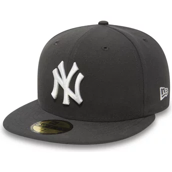 Cappellino visiera piatta pietra aderente 59FIFTY Essential di New York Yankees MLB di New Era