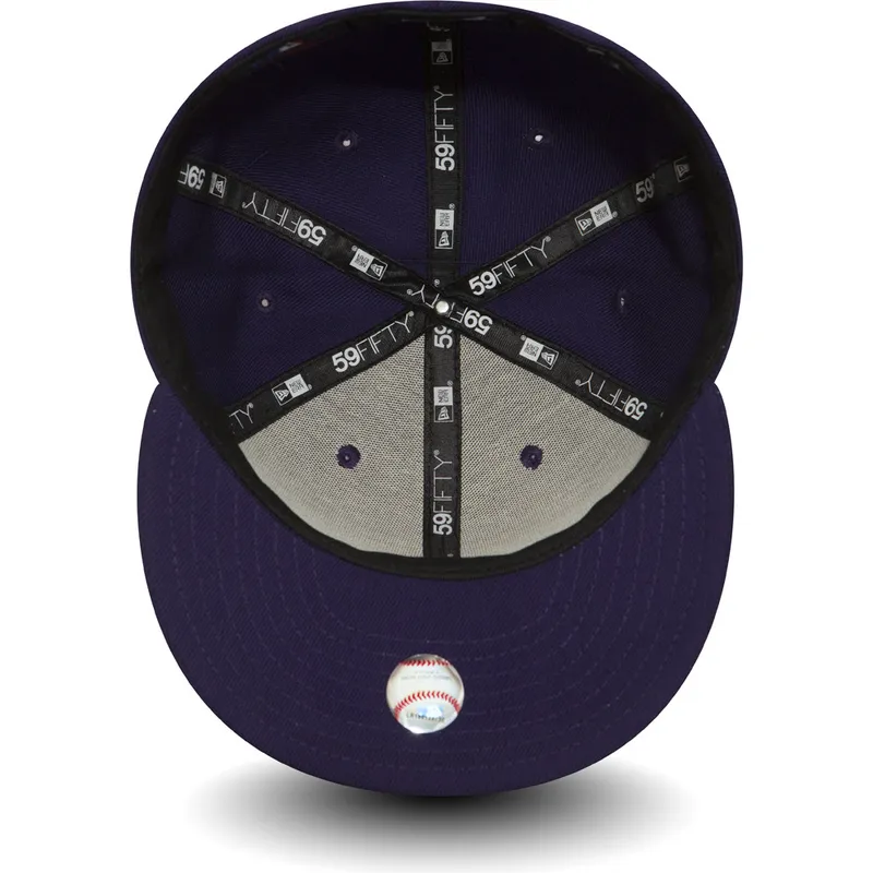 cappelli-piatta-viola-regolato-59fifty-essential-dei-new-york-yankees-mlb-di-new-era