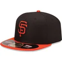 cappello-piatto-nero-aderente-59fifty-diamond-era-dei-san-francisco-giants-mlb-di-new-era