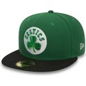 cappellino-visiera-piatta-verde-aderente-59fifty-essential-di-boston-celtics-nba-di-new-era