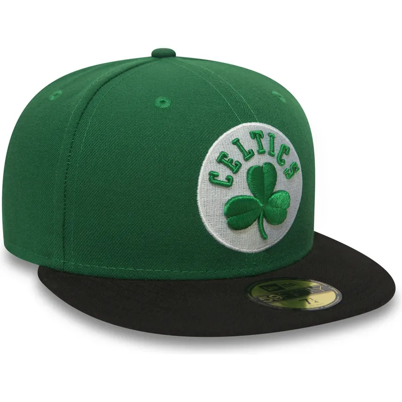 cappello-piatto-verde-chiuso-59fifty-essential-dei-boston-celtics-nba-di-new-era