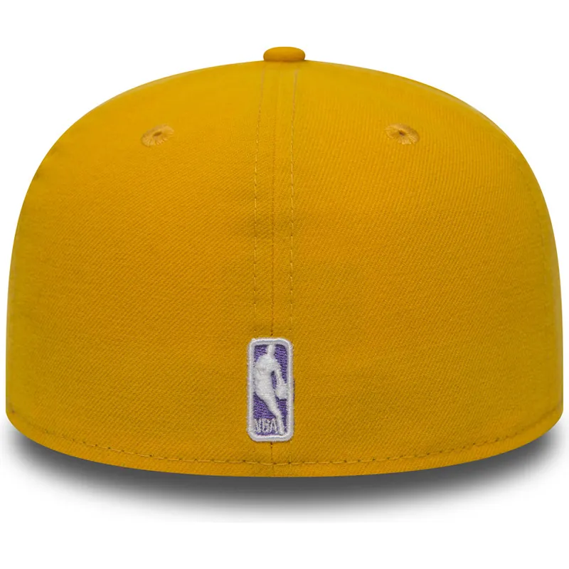 cappello-piatto-giallo-regolabile-59fifty-essential-dei-los-angeles-lakers-nba-di-new-era