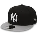 berretto-piatto-nero-regolabile-9fifty-cotton-block-dei-new-york-yankees-mlb-di-new-era