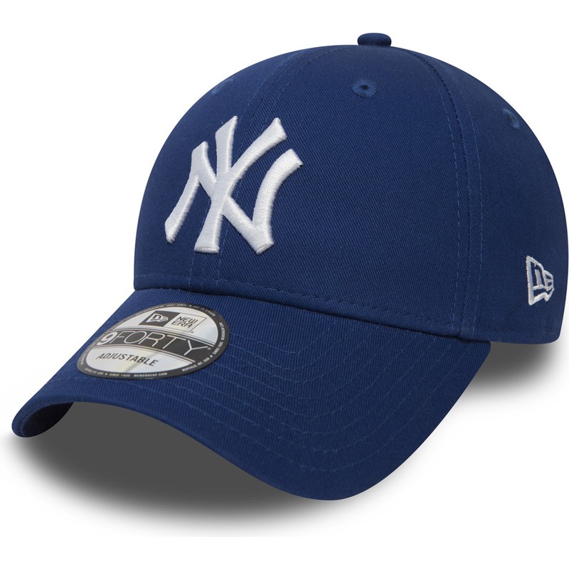 Cappellino visiera curva blu regolabile 9FORTY Essential di New York  Yankees MLB di New Era: Caphunters.it