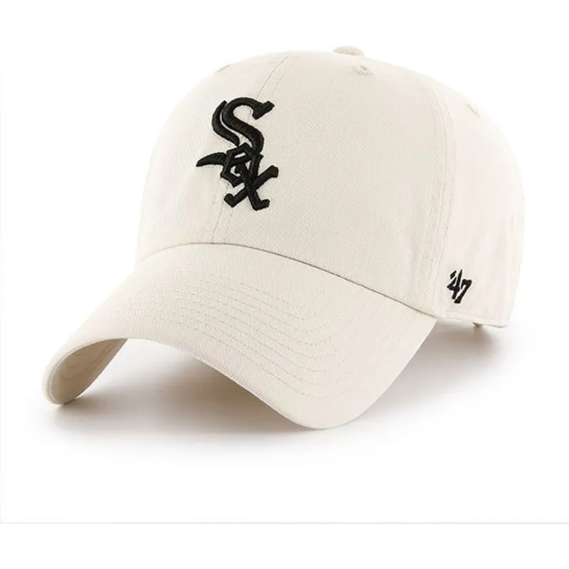 cappelli-curva-crema-cinghia-regolabile-dei-chicago-white-sox-mlb-di-47-brand