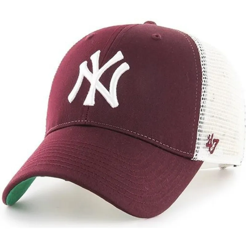 cappelli-curva-rosso-snapback-granate-dei-new-york-yankees-mlb-di-47-brand