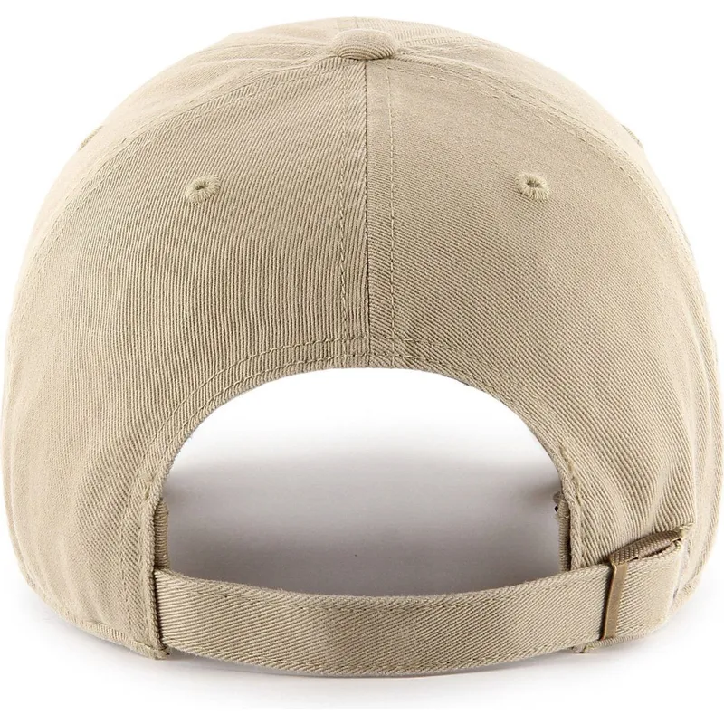 cappelli-curva-beige-cinghia-regolabile-caqui-negro-dei-los-angeles-dodgers-mlb-di-47-brand