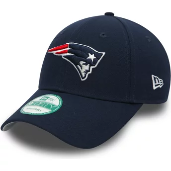 Cappellino visiera curva blu marino regolabile 9FORTY The League di New England Patriots NFL di New Era