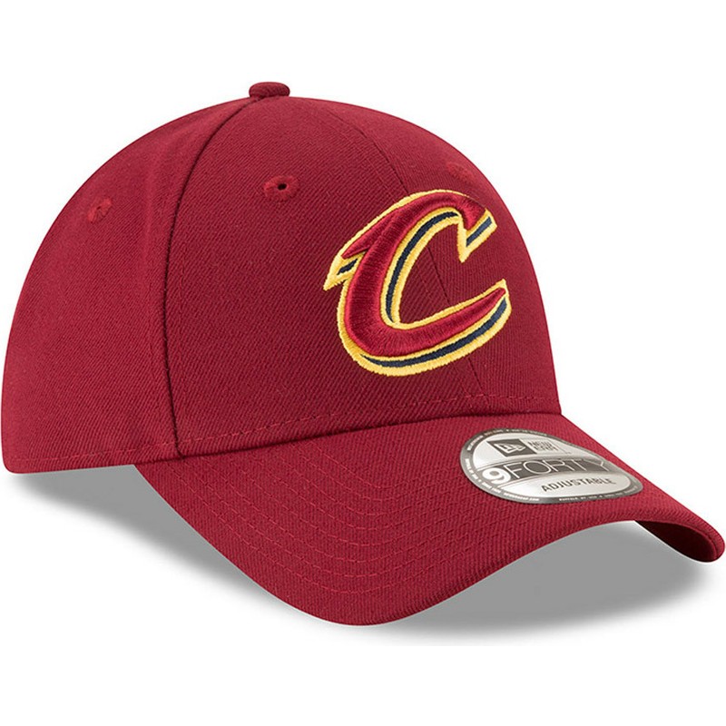 cappellino-visiera-curva-rosso-regolabile-9forty-the-league-di-cleveland-cavaliers-nba-di-new-era
