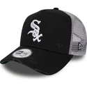 cappelli-curva-nero-snapback-distressed-a-frame-dei-chicago-white-sox-mlb-di-new-era