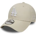 cappelli-curva-bianco-cinghia-regolabile-roto-9forty-essential-dei-los-angeles-dodgers-mlb-di-new-era