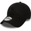 cappellino-visiera-curva-nero-regolabile-con-logo-nero-9forty-essential-di-los-angeles-dodgers-mlb-di-new-era
