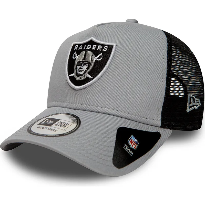 cappelli-curva-grigio-snapback-essential-a-frame-dei-las-vegas-raiders-nfl-di-new-era
