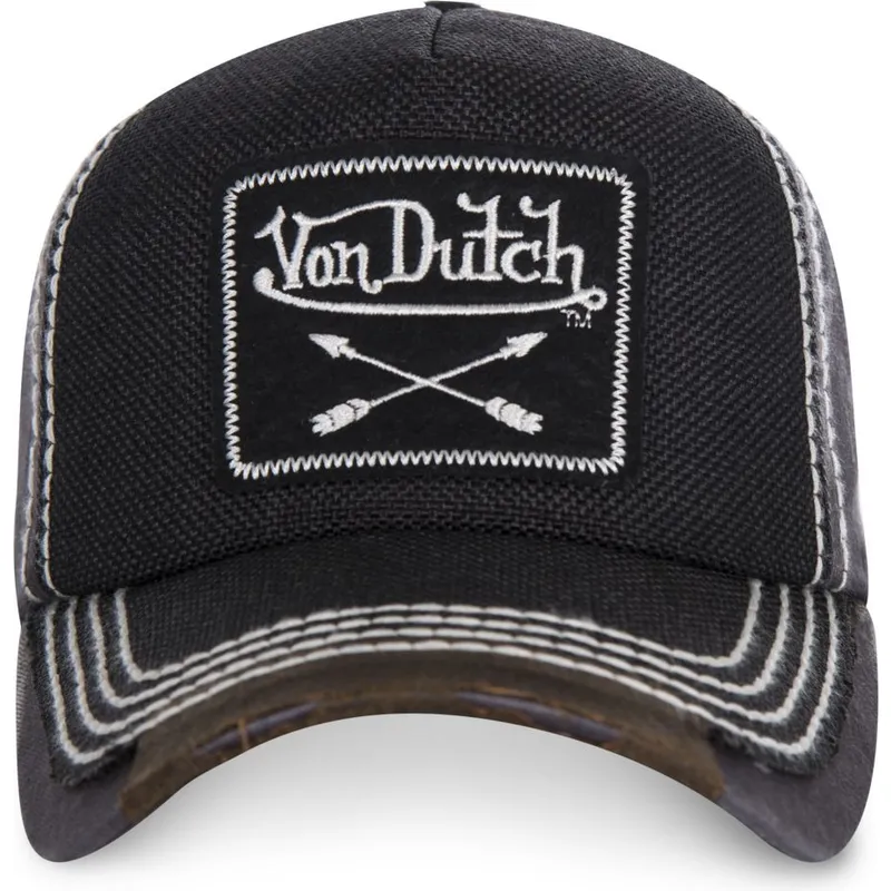 cappelli-curva-nero-cinghia-regolabile-di-von-dutch