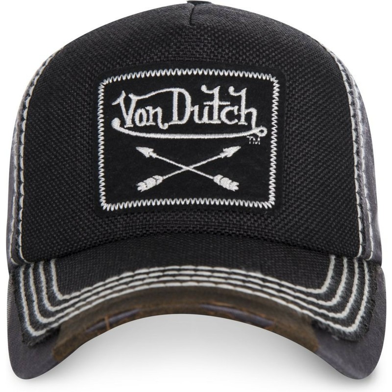 cappellino-visiera-curva-nero-regolabile-arrow01-di-von-dutch