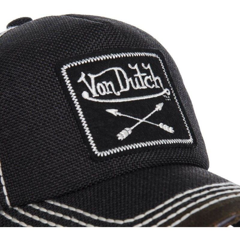 cappellino-visiera-curva-nero-regolabile-arrow01-di-von-dutch