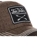 cappelli-curva-marrone-cinghia-regolabile-di-von-dutch
