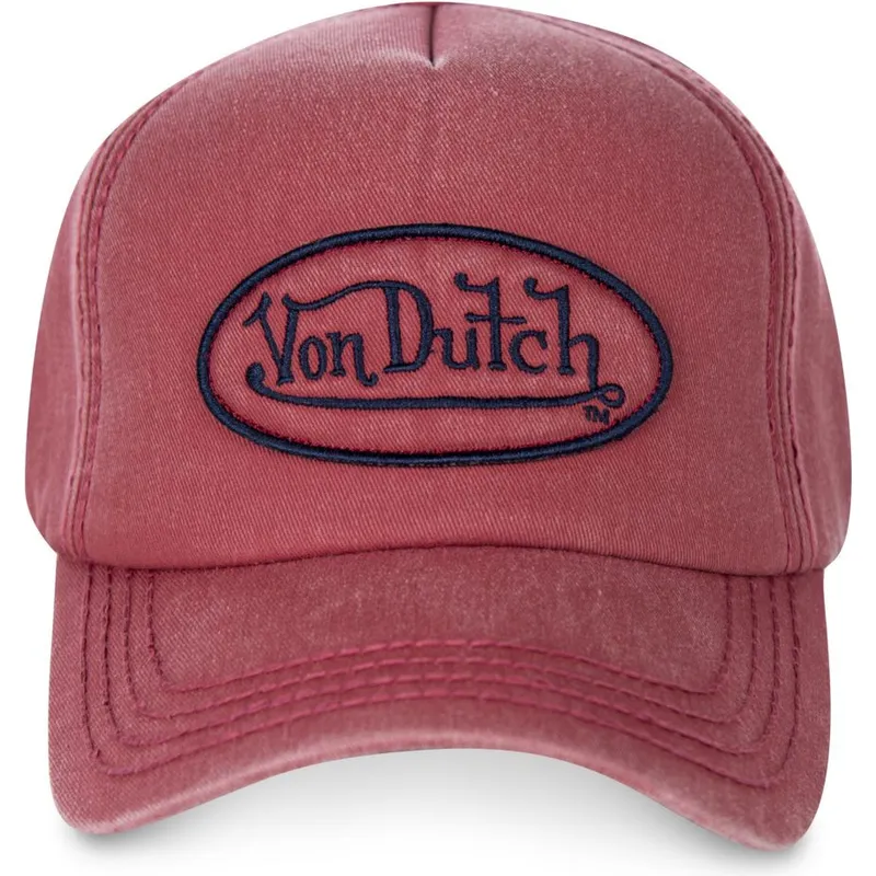 cappelli-curva-rosso-cinghia-regolabile-di-von-dutch