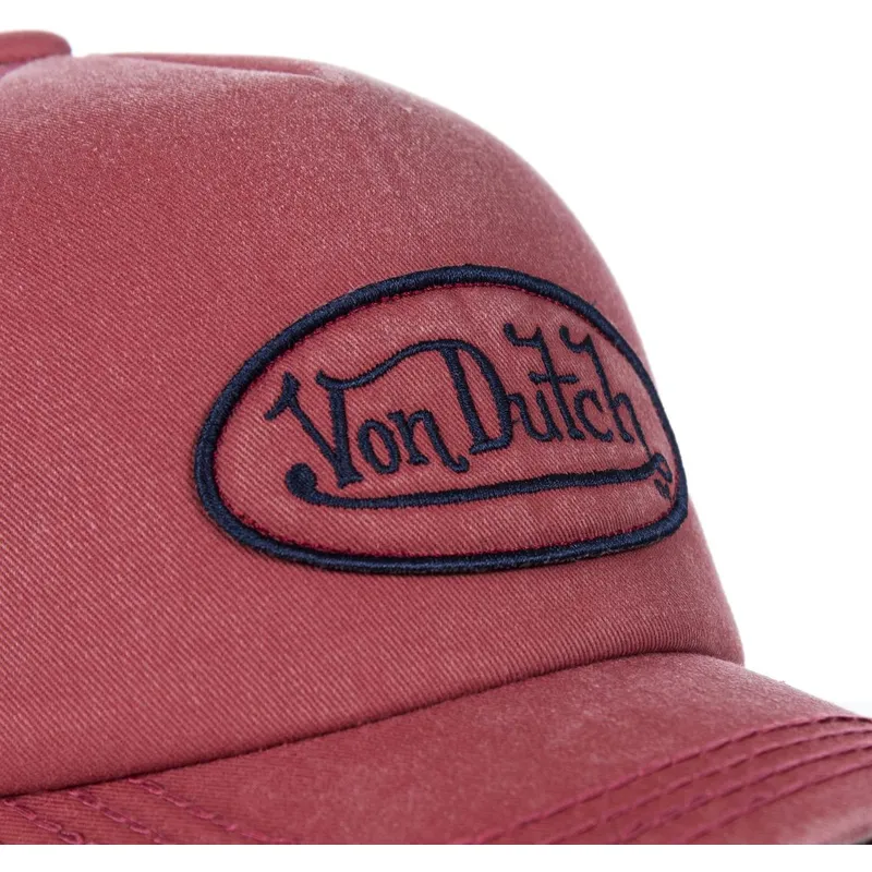cappelli-curva-rosso-cinghia-regolabile-di-von-dutch
