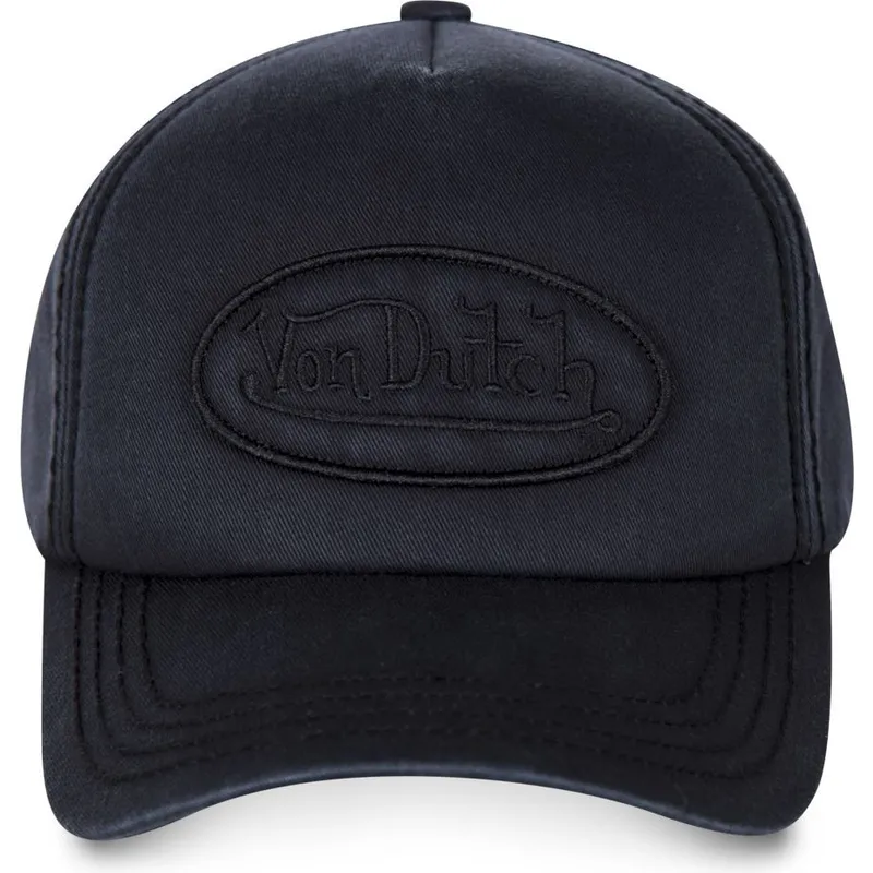 cappelli-curva-nero-cinghia-regolabile-di-von-dutch