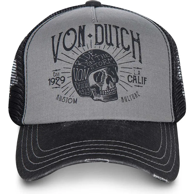 cappellino-curvo-grigio-e-nero-regolabile-crew1-di-von-dutch