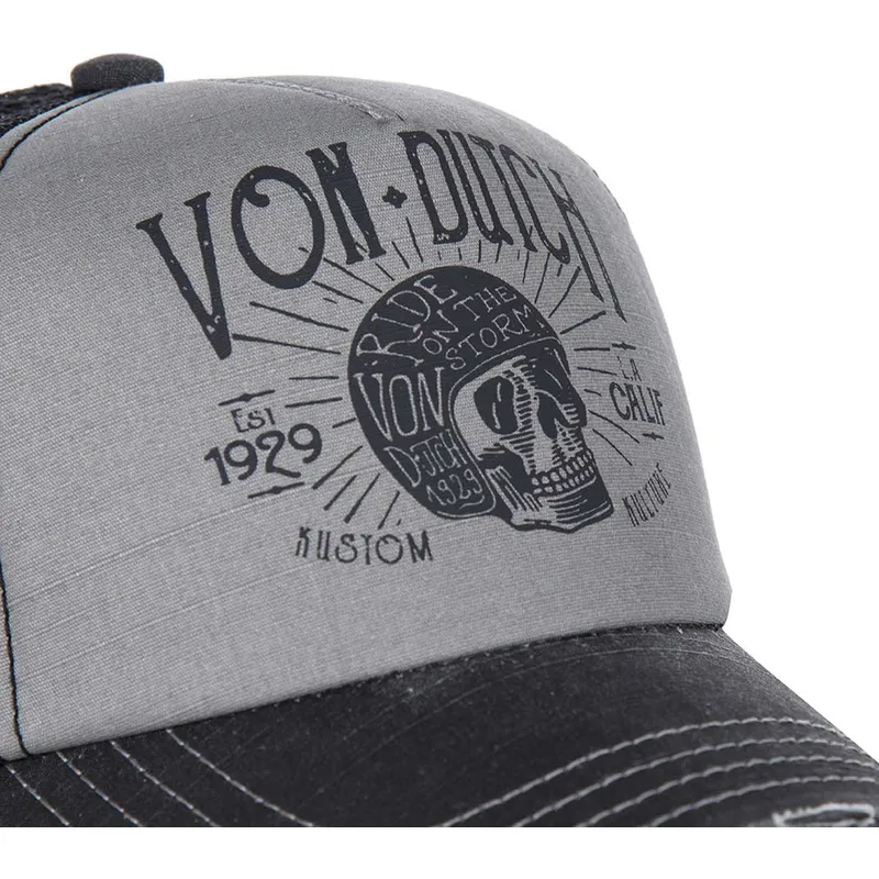 cappellino-curvo-grigio-e-nero-regolabile-crew1-di-von-dutch
