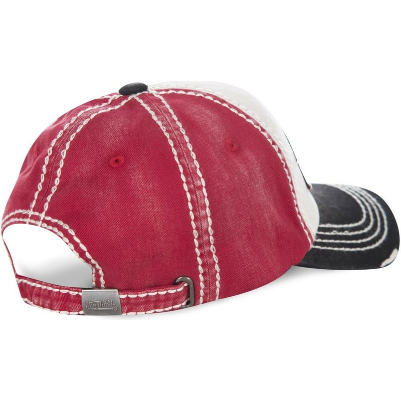 cappellino-visiera-curva-bianco-rosso-e-nero-regolabile-dylan01-di-von-dutch