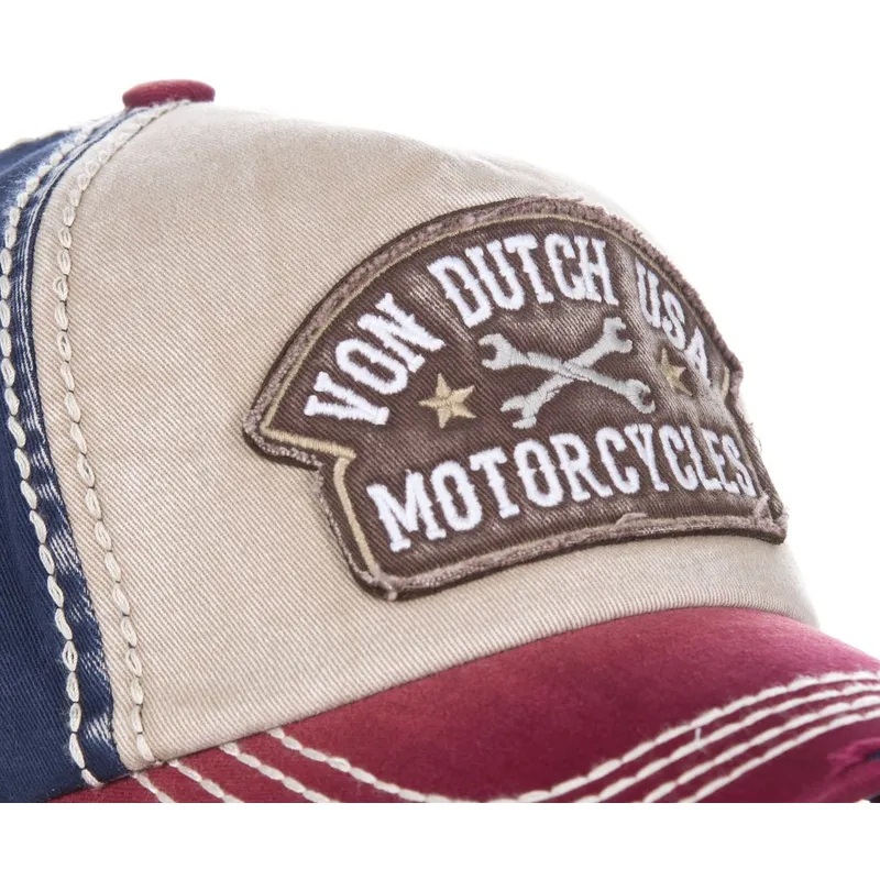 cappelli-curva-bianco-cinghia-regolabile-di-von-dutch